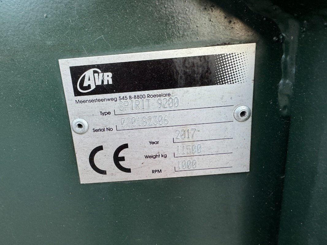 AVR AVR SPIRIT 9200 - Harvester: picture 2 AVR AVR SPIRIT 9200 - Harvester: picture 2