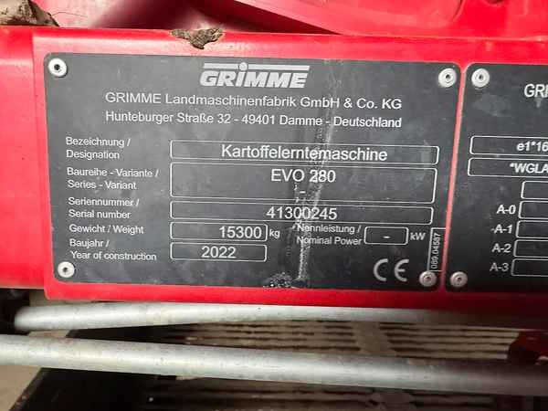 Grimme EVO 280 ClodSep - Harvester: picture 5 Grimme EVO 280 ClodSep - Harvester: picture 5