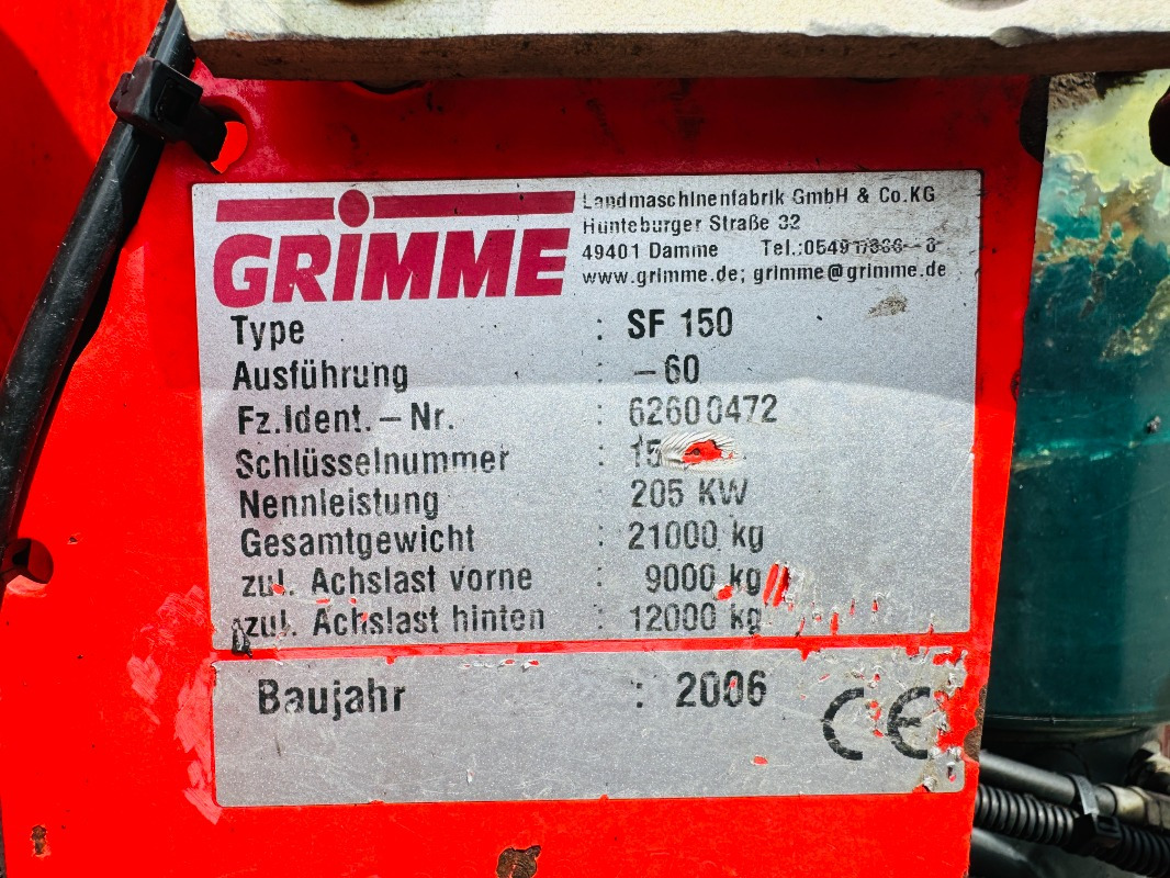 Grimme SF-150-60-UB - Potato harvester: picture 2 Grimme SF-150-60-UB - Potato harvester: picture 2
