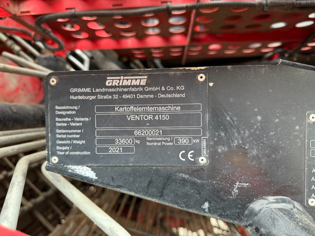 Grimme VENTOR 4150 ClodSep - Harvester: picture 3 Grimme VENTOR 4150 ClodSep - Harvester: picture 3