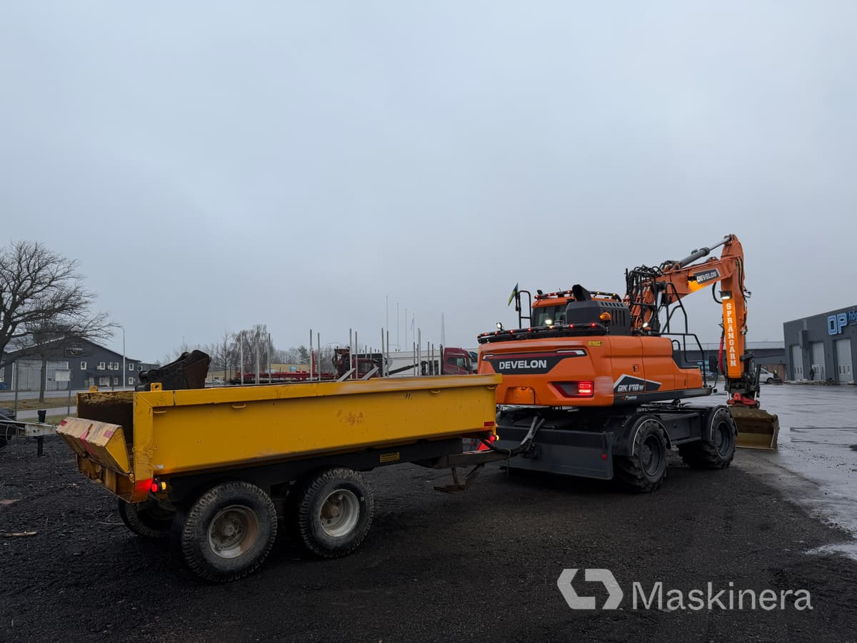 Hjulgrävare Develon DX170W-7 med tillbehör - Crawler excavator: picture 5 Hjulgrävare Develon DX170W-7 med tillbehör - Crawler excavator: picture 5