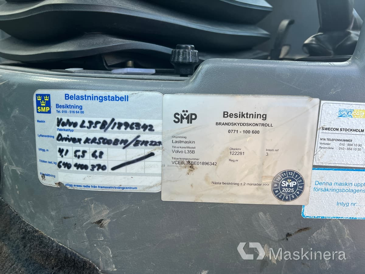 Wheel loader Hjullastare Volvo L35B: picture 36