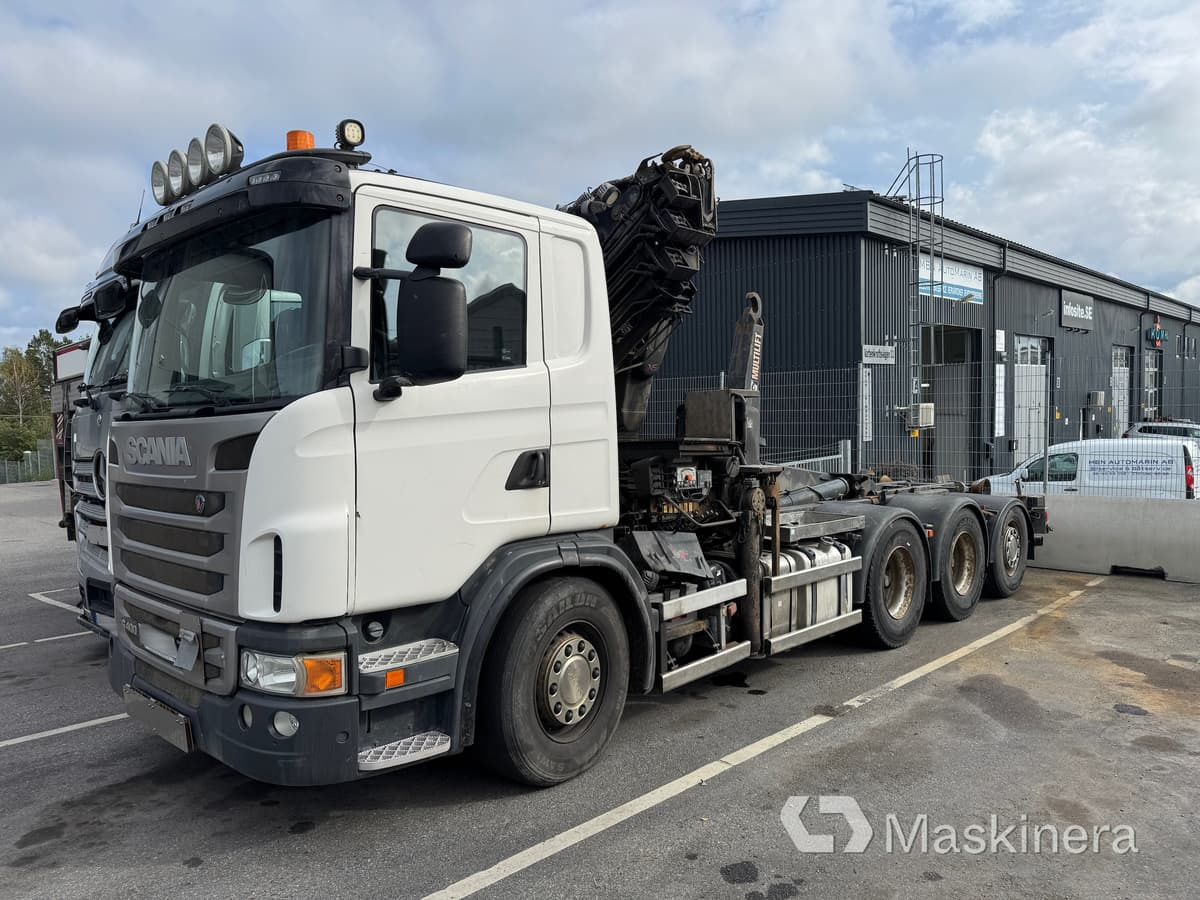 Lastväxlare Scania G400LB8X4*4HNA med HIAB kran - Hook lift truck, Crane truck: picture 1 Lastväxlare Scania G400LB8X4*4HNA med HIAB kran - Hook lift truck, Crane truck: picture 1