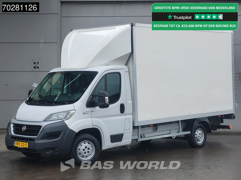 Fiat Ducato 130pk Euro6 Laadklep Bakwagen Zijdeur Airco Cruise Meubelbak Koffer 20m3 Airco Cruise control - Closed box van: picture 1 Fiat Ducato 130pk Euro6 Laadklep Bakwagen Zijdeur Airco Cruise Meubelbak Koffer 20m3 Airco Cruise control - Closed box van: picture 1