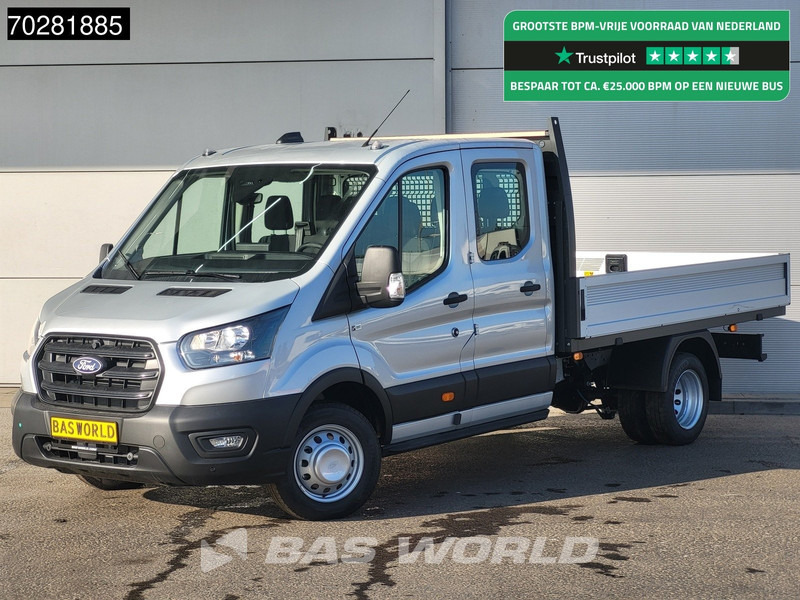 Ford Transit 170pk Automaat Dubbel Cabine 3500kg Trekhaak Open Laadbak Pritsche SYNC4 scherm CarPlay Camera Pickup Airco Trekhaak Cruise cont - Open body delivery van: picture 1 Ford Transit 170pk Automaat Dubbel Cabine 3500kg Trekhaak Open Laadbak Pritsche SYNC4 scherm CarPlay Camera Pickup Airco Trekhaak Cruise cont - Open body delivery van: picture 1