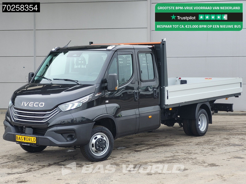 Iveco Daily 35C21 3.0L Automaat 210PK 2025-Model Open laadbak Dubbel Cabine Dubbellucht CarPlay ACC LED 3,5T Trekvermogen Euro6 Pritsche Pic - Open body delivery van: picture 1 Iveco Daily 35C21 3.0L Automaat 210PK 2025-Model Open laadbak Dubbel Cabine Dubbellucht CarPlay ACC LED 3,5T Trekvermogen Euro6 Pritsche Pic - Open body delivery van: picture 1