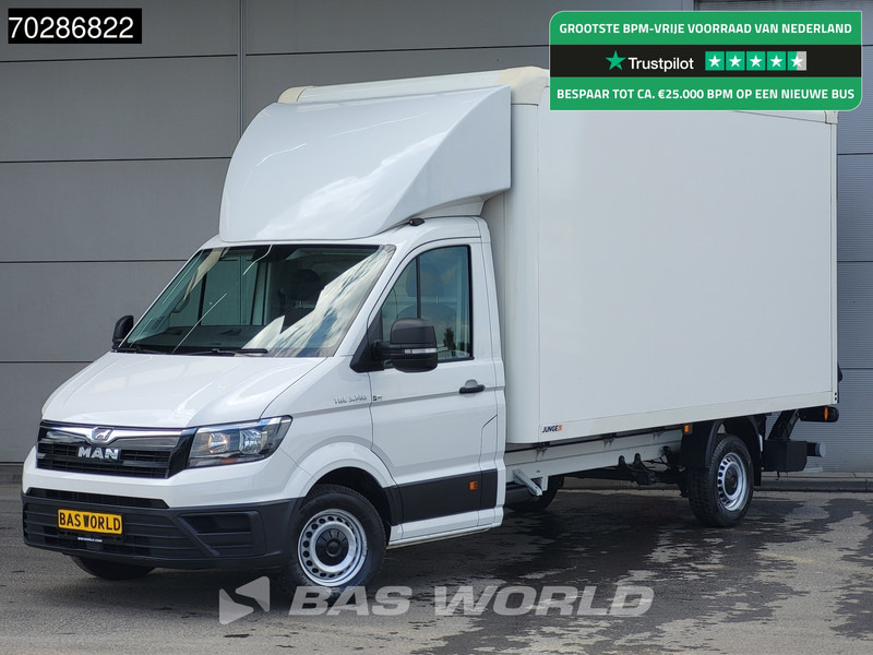 MAN TGE 3.140 Automaat Bakwagen Laadklep Airco Cruise Camera Euro6 Meubelbak Koffer 20m3 Airco Cruise control - Closed box van: picture 1 MAN TGE 3.140 Automaat Bakwagen Laadklep Airco Cruise Camera Euro6 Meubelbak Koffer 20m3 Airco Cruise control - Closed box van: picture 1