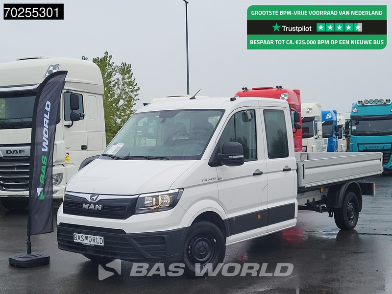MAN TGE 3.140 Automatik Pritsche AHK Doppel Kabine Klima Tempomat Pickup Airco Trekhaak Cruise control - Open body delivery van: picture 1 MAN TGE 3.140 Automatik Pritsche AHK Doppel Kabine Klima Tempomat Pickup Airco Trekhaak Cruise control - Open body delivery van: picture 1