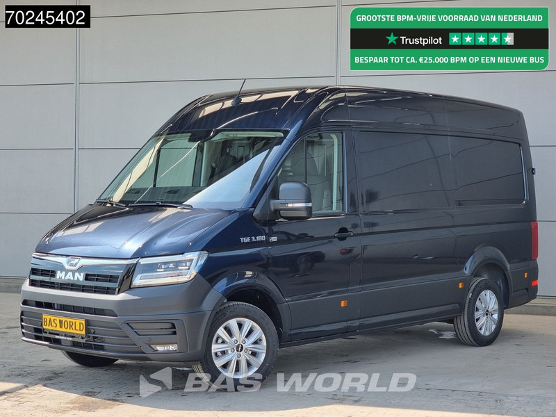 MAN TGE 3.180 Automaat L3H3 Starlight Blue LED Velgen Groot scherm Airco Cruise Camera Parkeersensoren CarPlay Euro6 L2H2 11m3 Airco Cruise co - Panel van: picture 1 MAN TGE 3.180 Automaat L3H3 Starlight Blue LED Velgen Groot scherm Airco Cruise Camera Parkeersensoren CarPlay Euro6 L2H2 11m3 Airco Cruise co - Panel van: picture 1