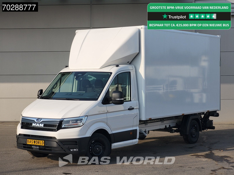 MAN TGE 3.180 Automaat Laadklep Bakwagen 2025 Facelift Navi LED Airco Cruise Euro6 Meubelbak Koffer 21m3 Airco Cruise control - Closed box van: picture 1 MAN TGE 3.180 Automaat Laadklep Bakwagen 2025 Facelift Navi LED Airco Cruise Euro6 Meubelbak Koffer 21m3 Airco Cruise control - Closed box van: picture 1