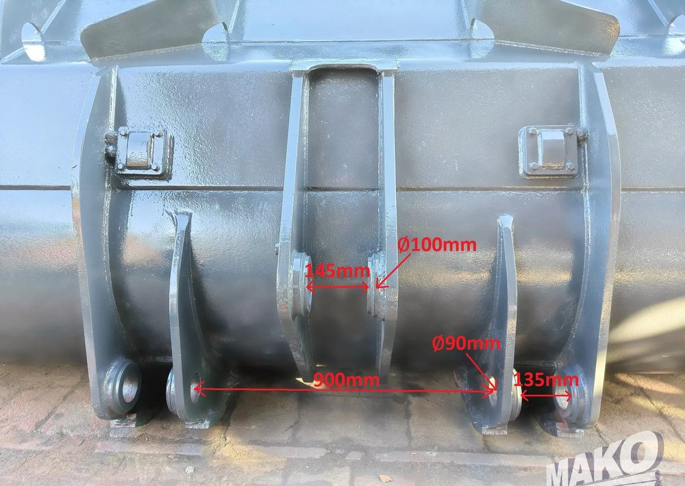 Łyżka 320cm do ładowarki 4,5m³ Volvo Liebherr CAT Komatsu - Attachment for Construction machinery: picture 5 Łyżka 320cm do ładowarki 4,5m³ Volvo Liebherr CAT Komatsu - Attachment for Construction machinery: picture 5