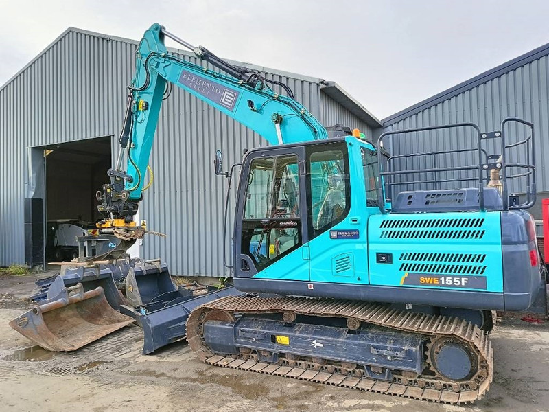 Sunward SWE 155 F + tilt rotator engcon ec214s 8 bakken - Crawler excavator: picture 4 Sunward SWE 155 F + tilt rotator engcon ec214s 8 bakken - Crawler excavator: picture 4