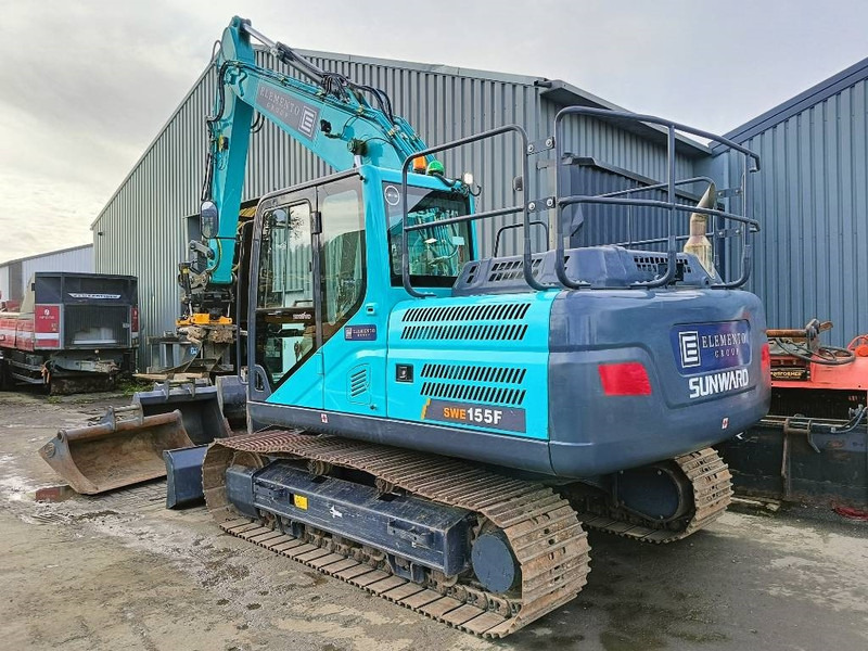 Sunward SWE 155 F + tilt rotator engcon ec214s 8 bakken - Crawler excavator: picture 5 Sunward SWE 155 F + tilt rotator engcon ec214s 8 bakken - Crawler excavator: picture 5