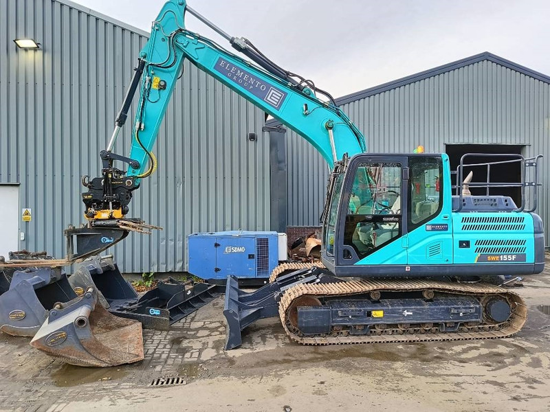 Sunward SWE 155 F + tilt rotator engcon oilquick - Crawler excavator: picture 3 Sunward SWE 155 F + tilt rotator engcon oilquick - Crawler excavator: picture 3
