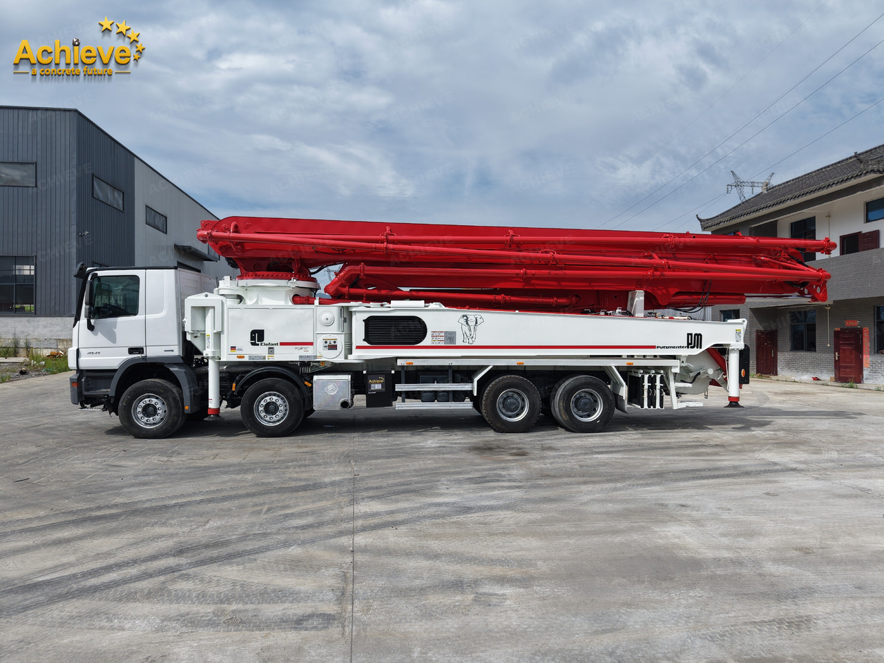 Concrete pump truck Putzmeister Putzmeister  M56-4RZ Actros 4141Mercedes-Benz Concrete pump truck 【ACHIEVE】TOP CONDITION!!!: picture 22