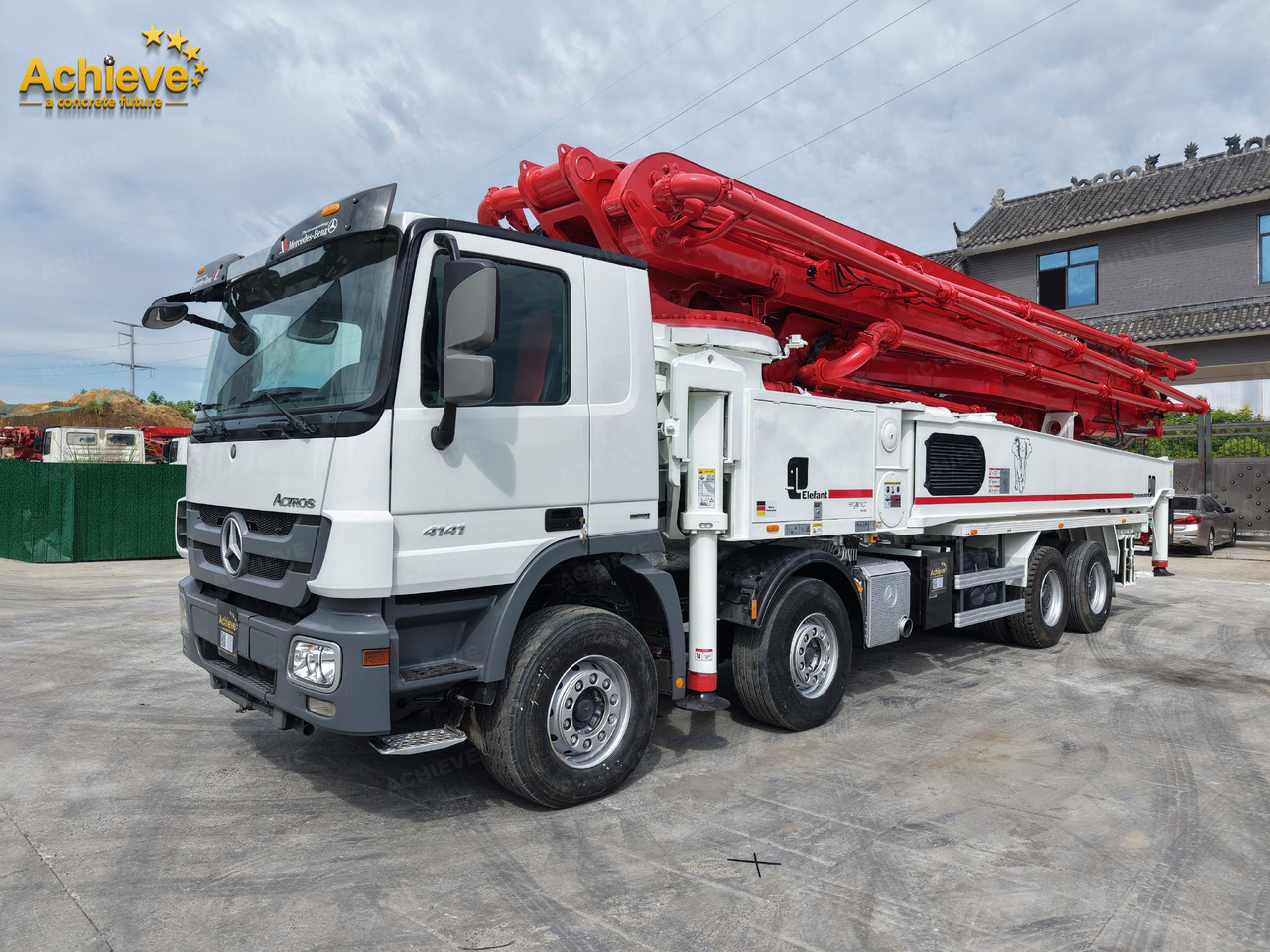 Concrete pump truck Putzmeister Putzmeister  M56-4RZ Actros 4141Mercedes-Benz Concrete pump truck 【ACHIEVE】TOP CONDITION!!!: picture 20