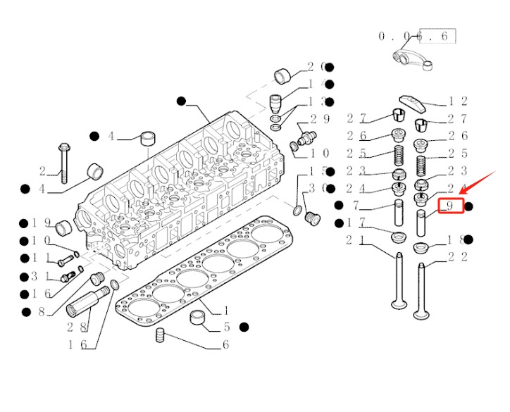 FPT IVECO Cursor8/9 F2BE3681A/B Valve Guide 500391437, 01S2800, G25564B - Spare parts: picture 1 FPT IVECO Cursor8/9 F2BE3681A/B Valve Guide 500391437, 01S2800, G25564B - Spare parts: picture 1