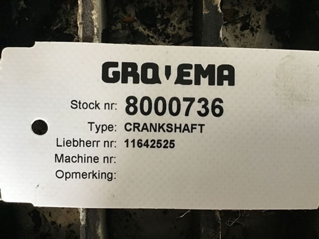Liebherr Crankshaft - Crankshaft: picture 4 Liebherr Crankshaft - Crankshaft: picture 4