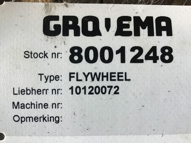 Liebherr Flywheel - Flywheel: picture 1 Liebherr Flywheel - Flywheel: picture 1