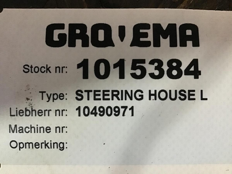 Liebherr Steering House L - Steering knuckle: picture 1 Liebherr Steering House L - Steering knuckle: picture 1