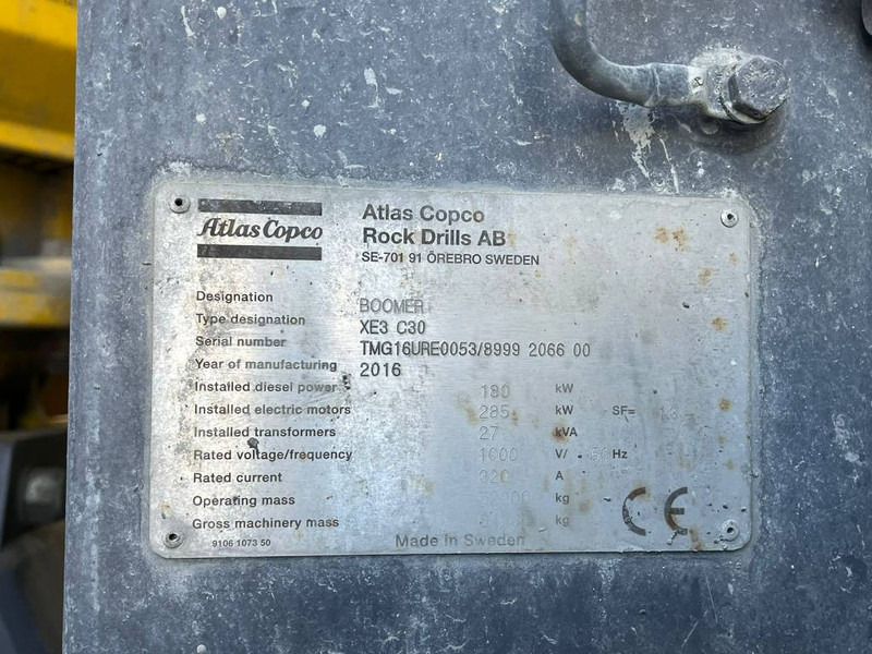 Atlas-Copco XE3 C30 - Drilling rig: picture 5 Atlas-Copco XE3 C30 - Drilling rig: picture 5