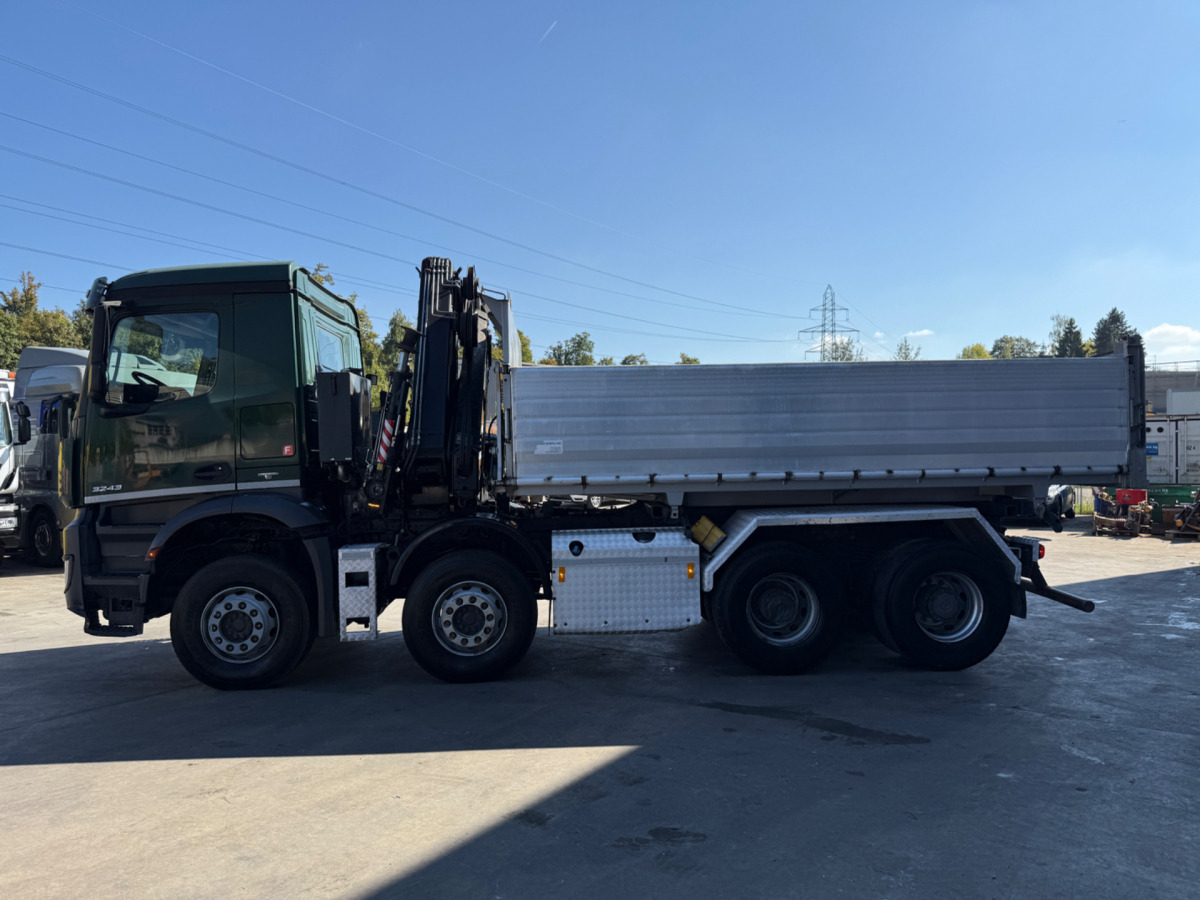 Tipper, Crane truck MERCEDES Arocs 3242 8x4 Hiab 166-4: picture 10