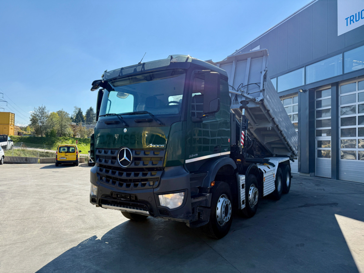 MERCEDES Arocs 3242 8x4 Hiab 166-4 - Tipper, Crane truck: picture 1 MERCEDES Arocs 3242 8x4 Hiab 166-4 - Tipper, Crane truck: picture 1