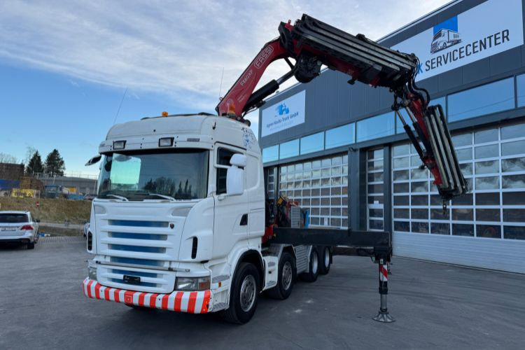 Scania R480 8x4 Fassi 660 SZM/Pritsche - Crane truck: picture 1 Scania R480 8x4 Fassi 660 SZM/Pritsche - Crane truck: picture 1
