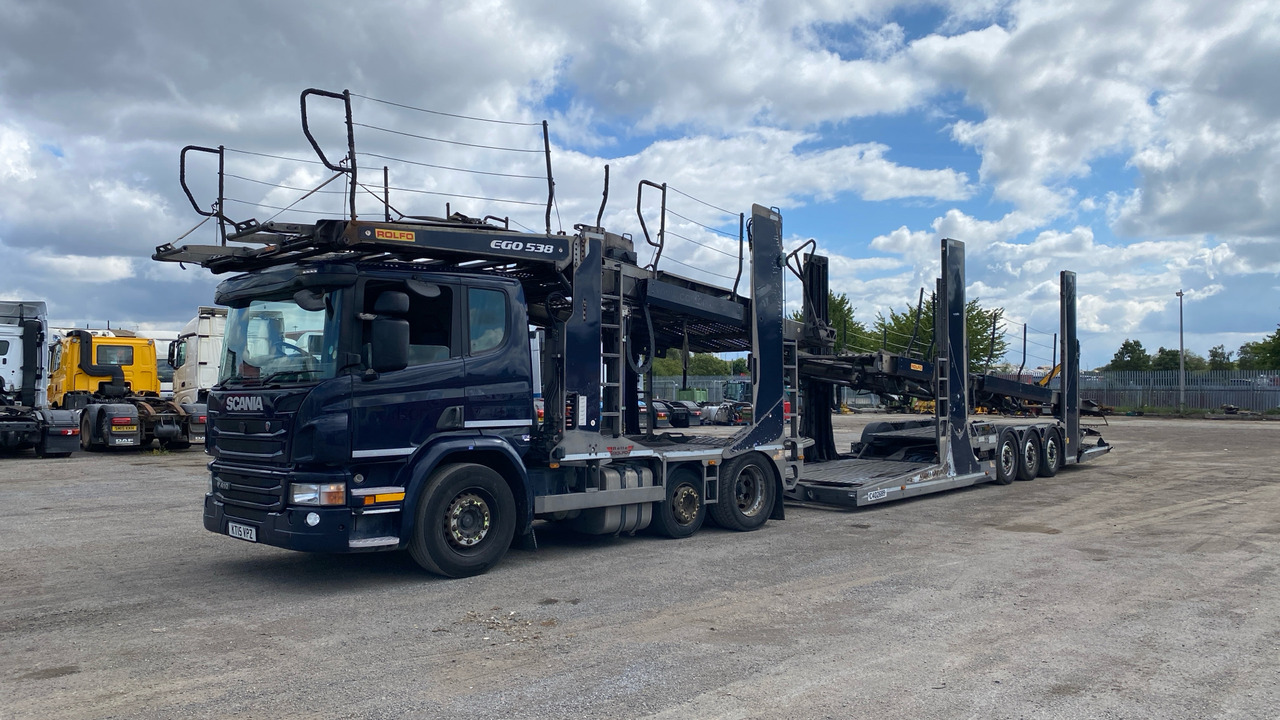 SCANIA P 410 - Car transporter truck: picture 2 SCANIA P 410 - Car transporter truck: picture 2