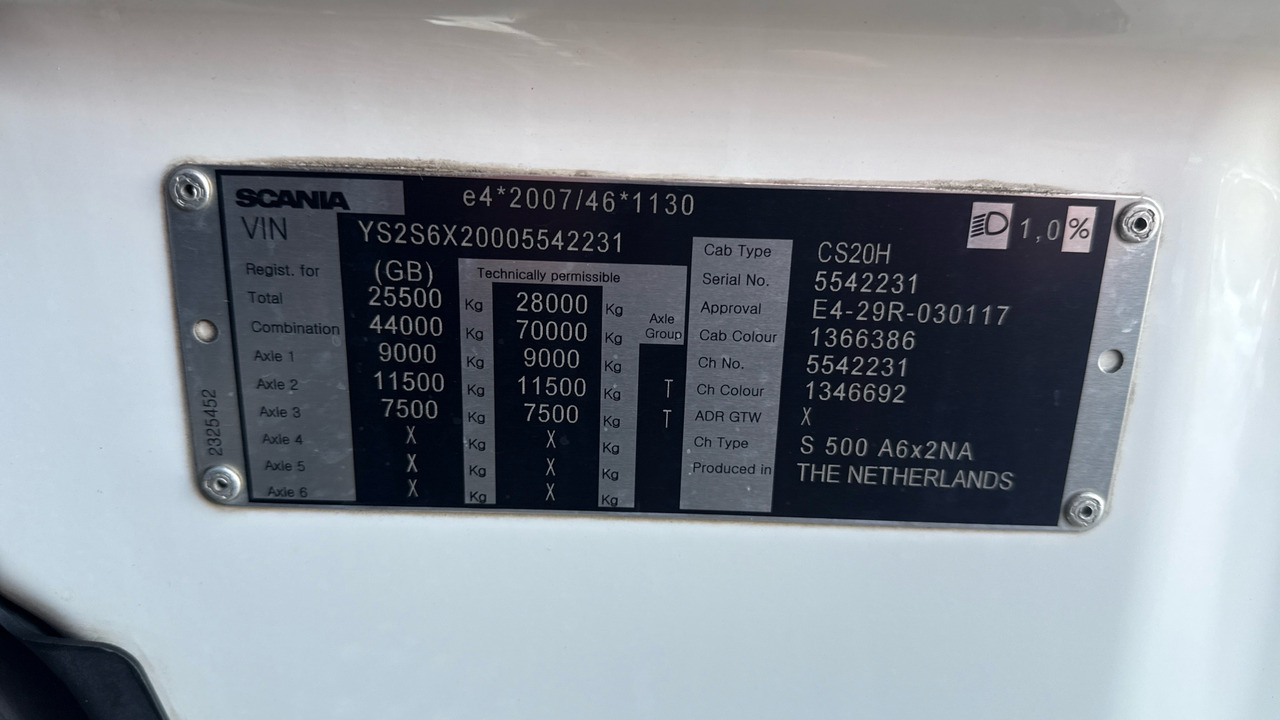 Tractor unit SCANIA S  500: picture 11