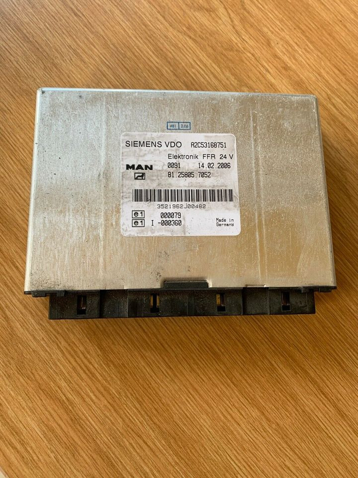 ELEKTRONIK FFR SIEMENS VDO Steuergerät MAN Nr. 81258057052 - ECU for Truck: picture 1 ELEKTRONIK FFR SIEMENS VDO Steuergerät MAN Nr. 81258057052 - ECU for Truck: picture 1