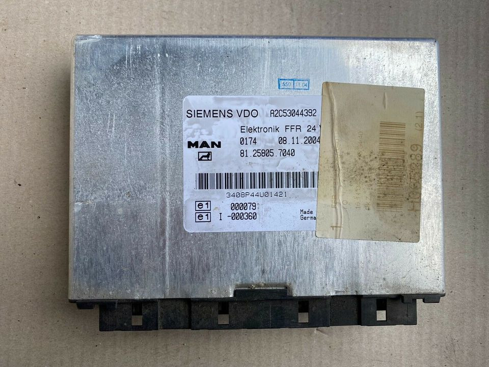 MAN FFR SIEMENS VDO Steuergerät 81.25805.7040 - ECU for Truck: picture 1 MAN FFR SIEMENS VDO Steuergerät 81.25805.7040 - ECU for Truck: picture 1