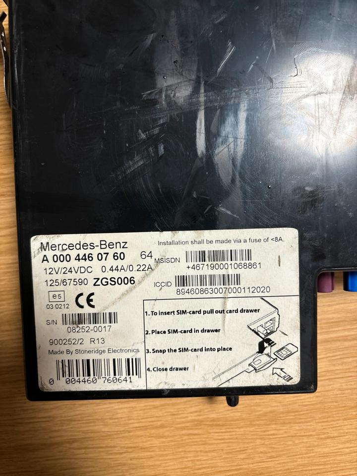 Mercedes-Benz FLEETBOARD ADVANCED Tachograph A0004460760 - Tachograph for Truck: picture 2 Mercedes-Benz FLEETBOARD ADVANCED Tachograph A0004460760 - Tachograph for Truck: picture 2