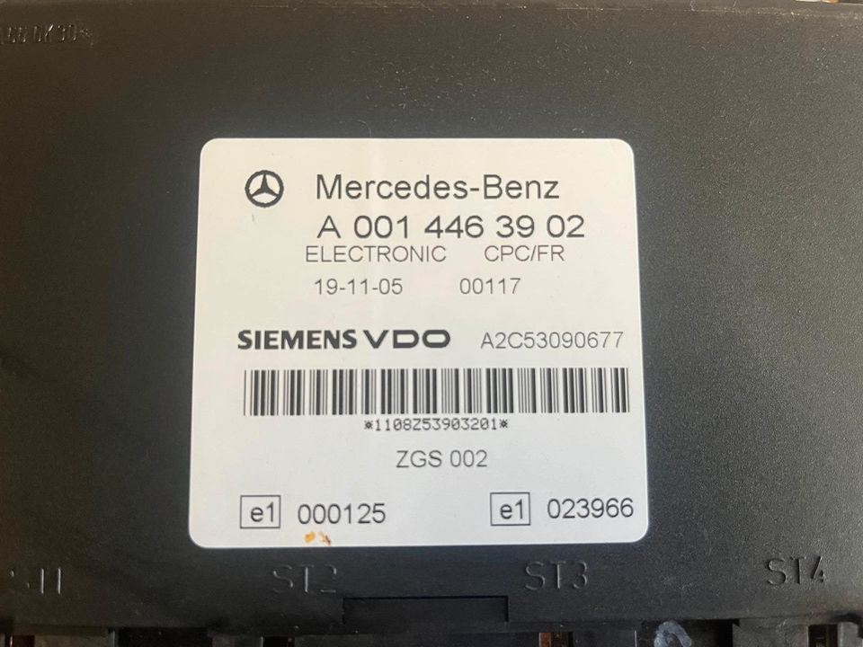 Mercedes Siemens VDO Elektronik CPC/FR Steuergerät A0014463902 - Spare parts: picture 3 Mercedes Siemens VDO Elektronik CPC/FR Steuergerät A0014463902 - Spare parts: picture 3
