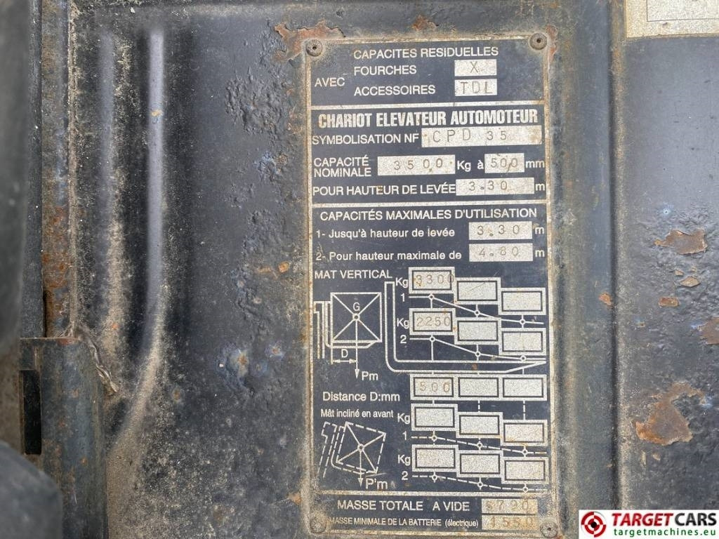 Electric forklift Hangcha CPD35 Electric A35 Forklift Electric 3.5T 480cm: picture 15