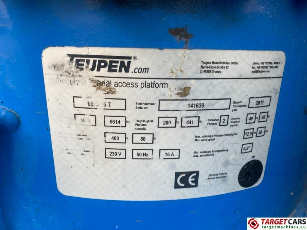 Telescopic boom Teupen Leo 25T Tracked HyBrid Telescopic Boom Lift 2500cm: picture 10