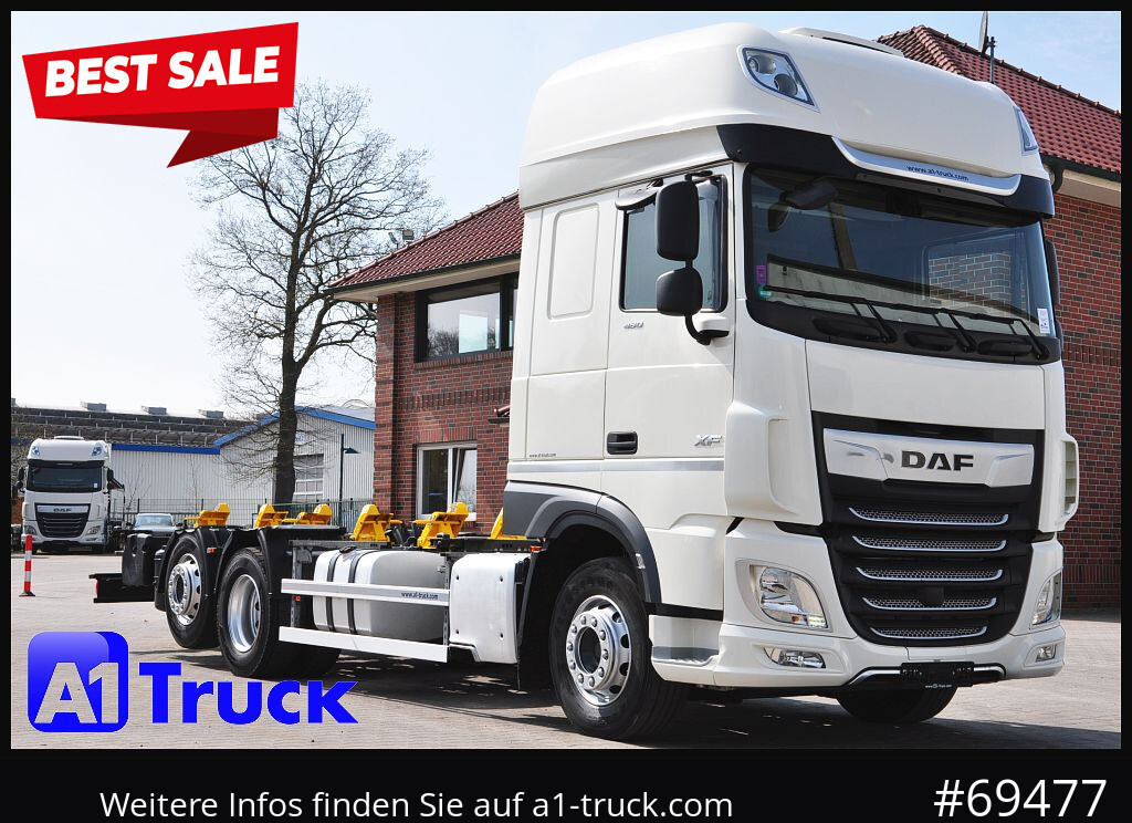 DAF XF 480 Intarder, Multiwechsler 2x AHK, TÜV 10-2026 - Cab chassis truck: picture 1 DAF XF 480 Intarder, Multiwechsler 2x AHK, TÜV 10-2026 - Cab chassis truck: picture 1