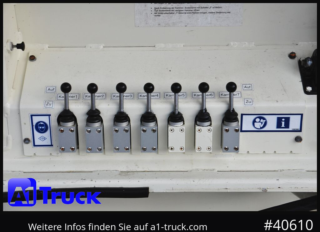 FELDBINDER EUT 55,3, Futter Feed 7 Kammern 55m³, Lenkachse, Alufelgen, - Silo semi-trailer: picture 3 FELDBINDER EUT 55,3, Futter Feed 7 Kammern 55m³, Lenkachse, Alufelgen, - Silo semi-trailer: picture 3