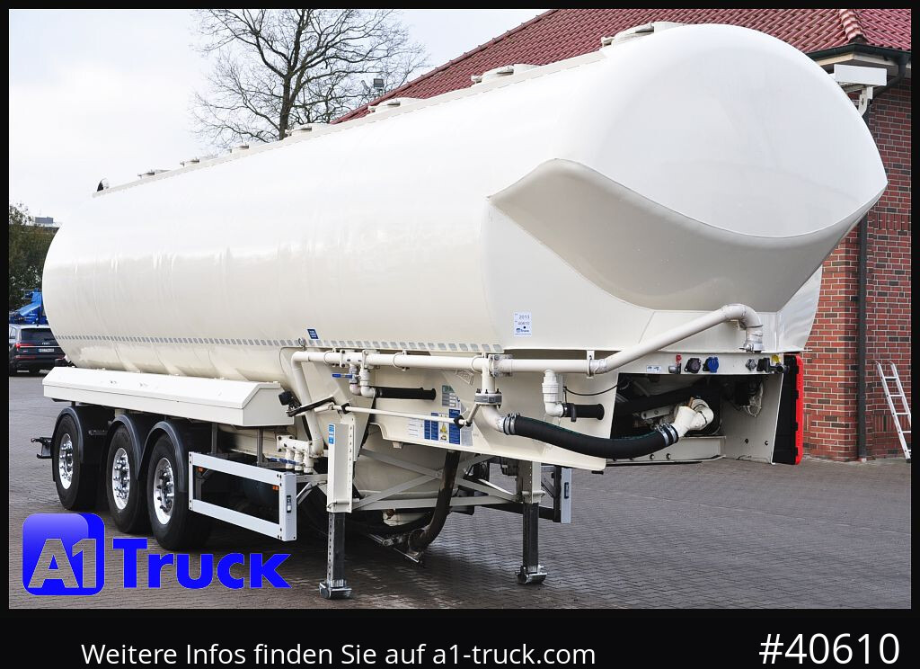 FELDBINDER EUT 55,3, Futter Feed 7 Kammern 55m³, Lenkachse, Alufelgen, - Silo semi-trailer: picture 1 FELDBINDER EUT 55,3, Futter Feed 7 Kammern 55m³, Lenkachse, Alufelgen, - Silo semi-trailer: picture 1