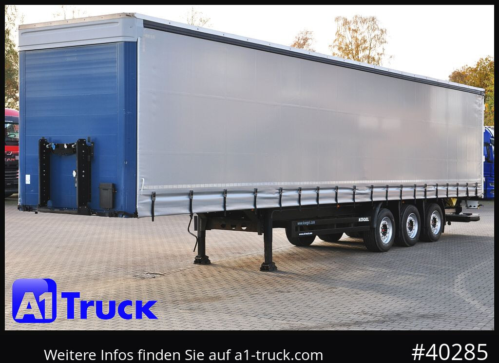 Curtainsider semi-trailer KOEGEL S 24, Tautliner,  SAF, neue Plane, LBW, Ladebordwand: picture 14