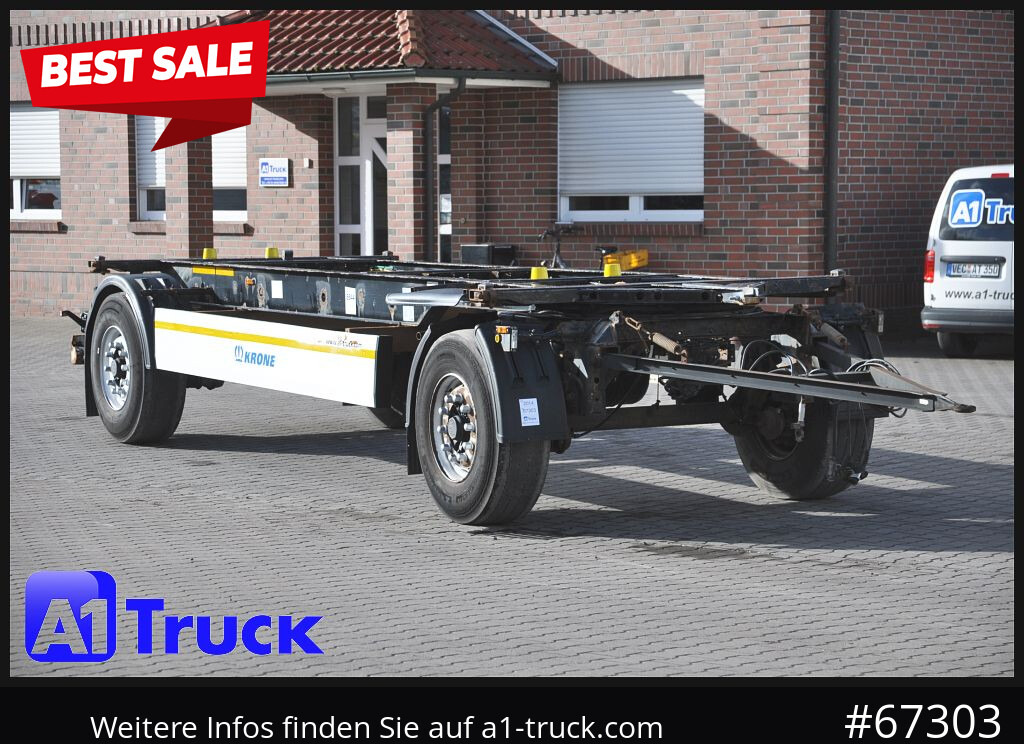 Container transporter/ Swap body trailer KRONE AZW, BDF, 7,45, Standard, BPW: picture 1
