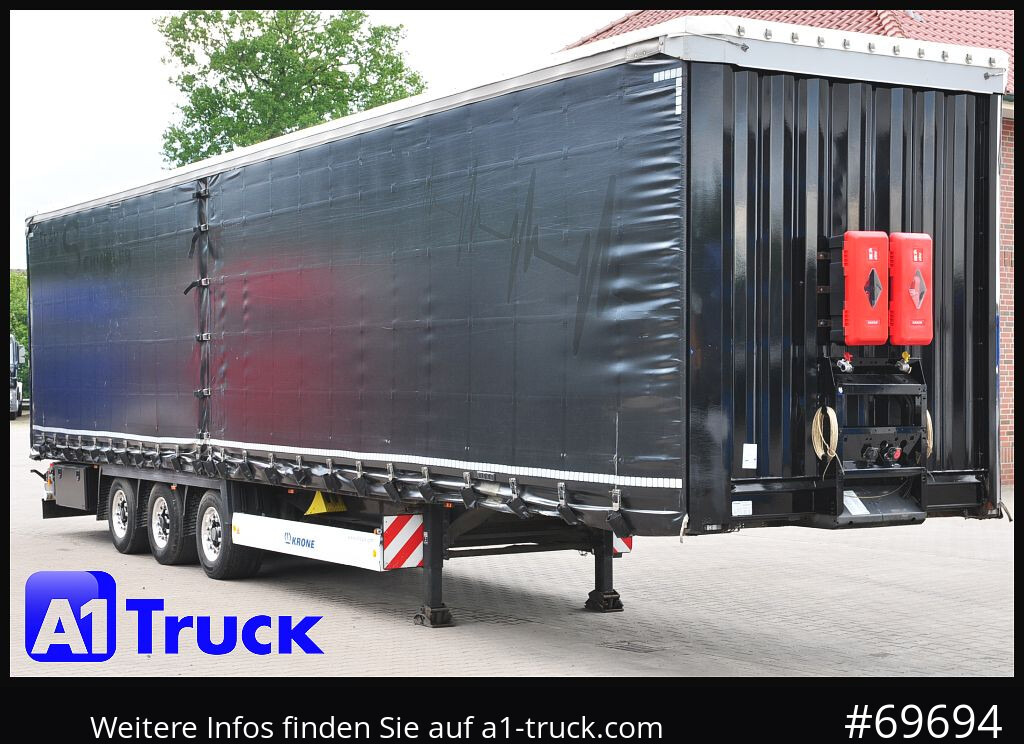 KRONE SD, Liftachse,Staplerhalterung, verbreiterbar, Coil - Curtainsider semi-trailer: picture 1 KRONE SD, Liftachse,Staplerhalterung, verbreiterbar, Coil - Curtainsider semi-trailer: picture 1