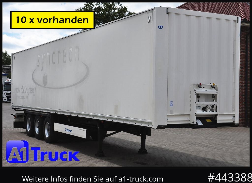 KRONE SDK 27, Koffer, 1 Vorbesitzer, Plywood, 6 x vorhanden - Closed box semi-trailer: picture 1 KRONE SDK 27, Koffer, 1 Vorbesitzer, Plywood, 6 x vorhanden - Closed box semi-trailer: picture 1