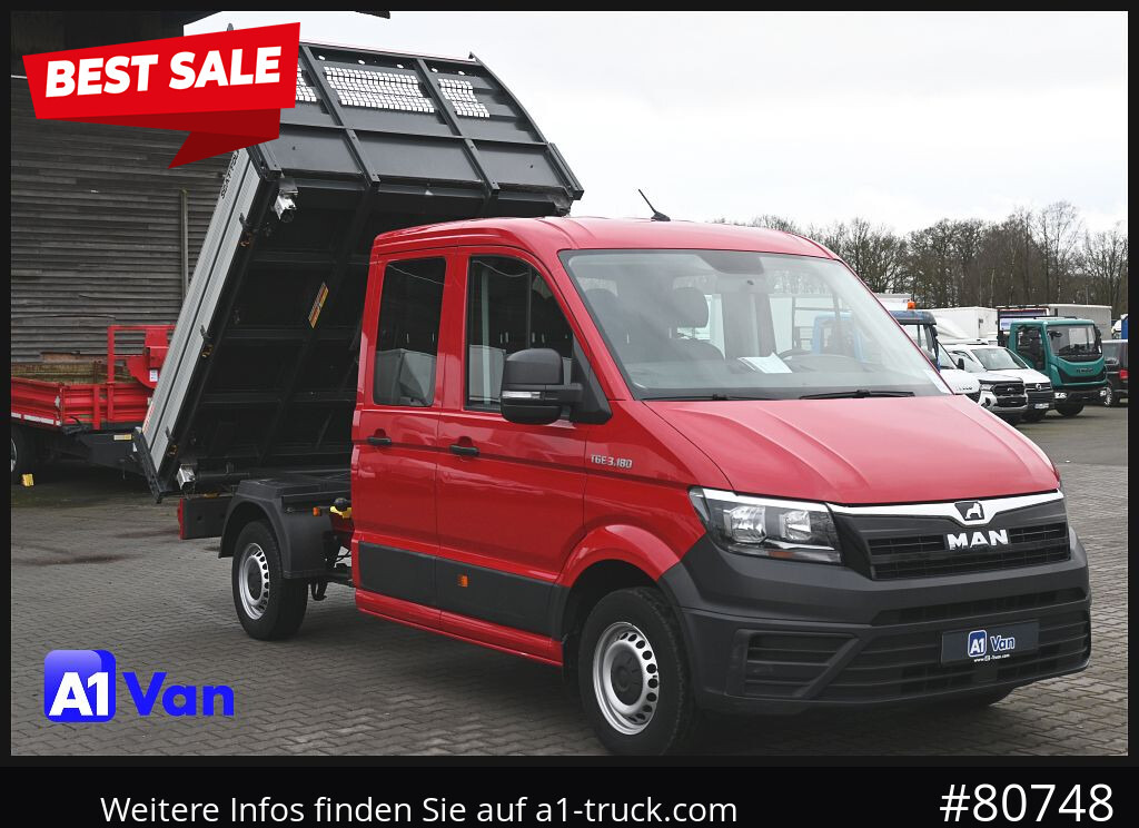 MAN TGE 3.180 Doka Kipper,Klima, AHK - Tipper van, Crew cab van: picture 1 MAN TGE 3.180 Doka Kipper,Klima, AHK - Tipper van, Crew cab van: picture 1