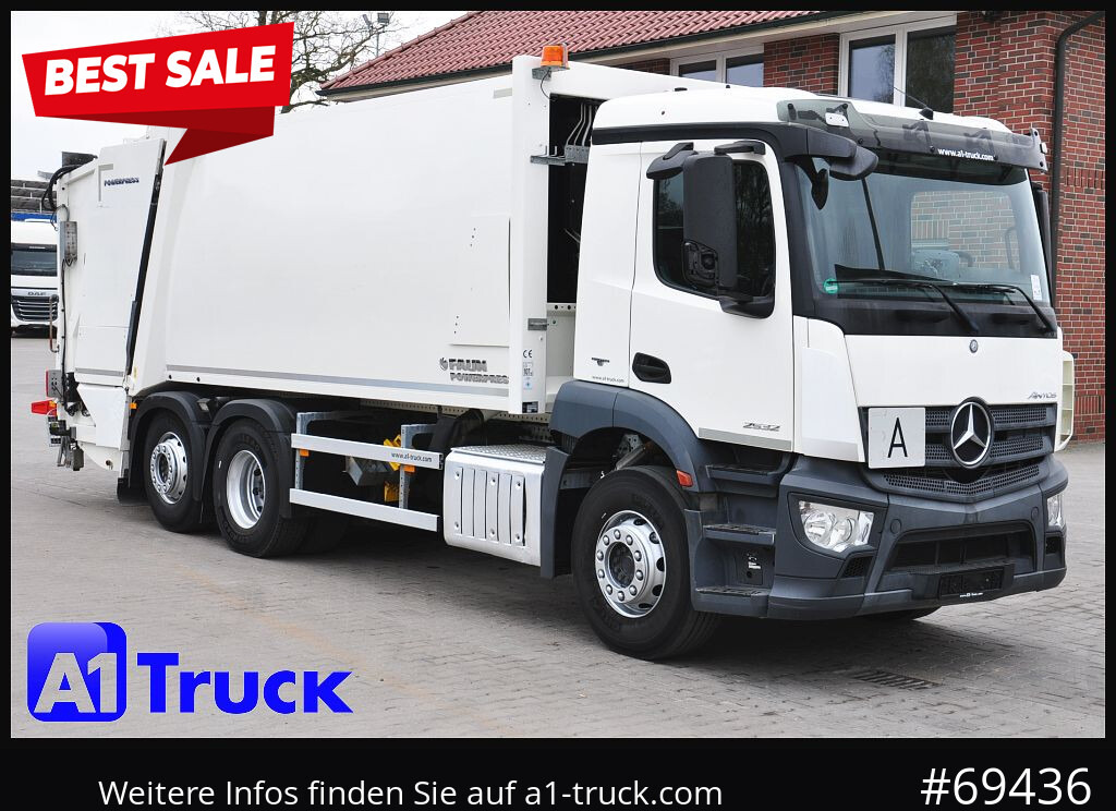MERCEDES-BENZ Antos 2532 Faun Powerpresse II, - Refuse truck: picture 1 MERCEDES-BENZ Antos 2532 Faun Powerpresse II, - Refuse truck: picture 1