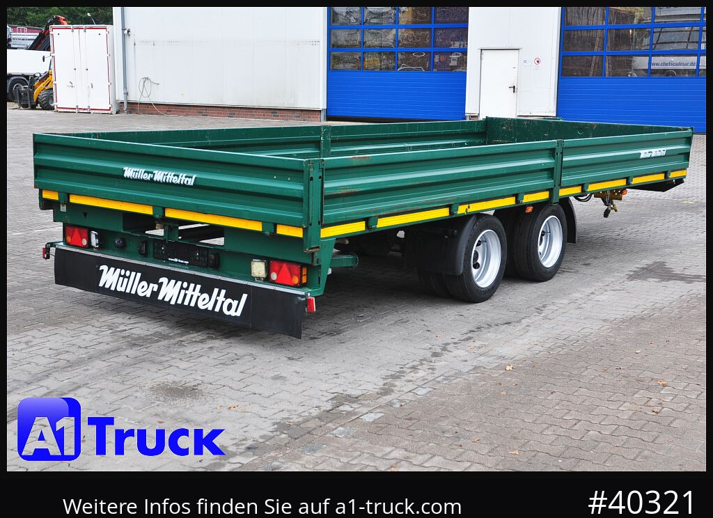 Low loader trailer for transportation of heavy machinery MUELLER-MITTELTAL ETU-TA 13.5 Tandem, Twistlock, Container: picture 9 Low loader trailer for transportation of heavy machinery MUELLER-MITTELTAL ETU-TA 13.5 Tandem, Twistlock, Container: picture 9
