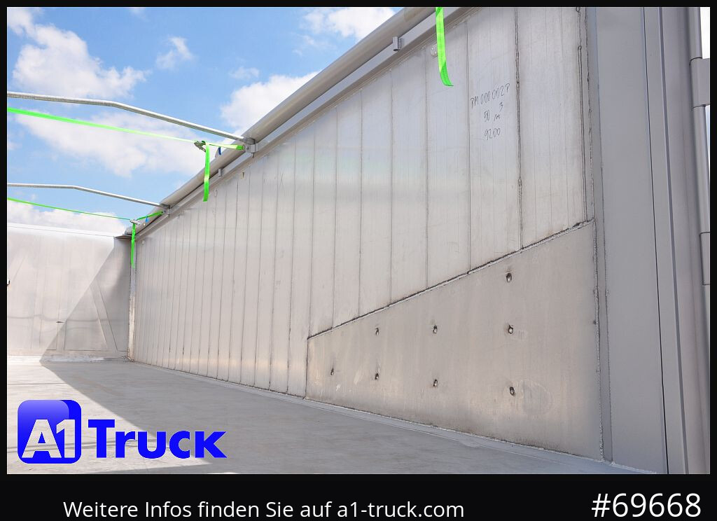 REISCH RHKS, Alu-Kippmulde 50m³, NEU Kombitüren, Alufelgen, Liftachse, - Tipper semi-trailer: picture 3 REISCH RHKS, Alu-Kippmulde 50m³, NEU Kombitüren, Alufelgen, Liftachse, - Tipper semi-trailer: picture 3