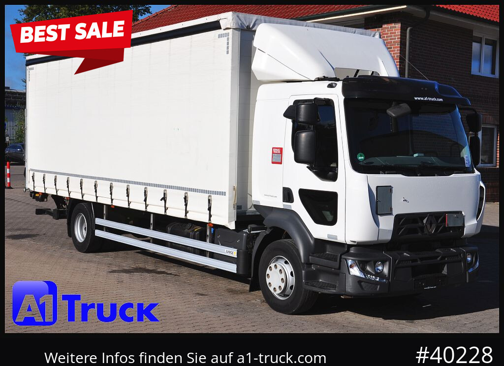 RENAULT D 280,  4x2, Ladebordwand, LBW, TÜV 06/2026 - Curtain side truck: picture 1 RENAULT D 280,  4x2, Ladebordwand, LBW, TÜV 06/2026 - Curtain side truck: picture 1