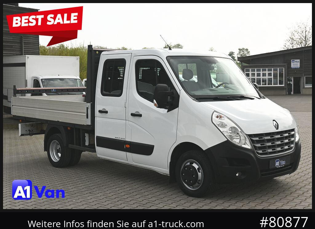 RENAULT Master Pritsche Doka, AHK 3,5Tonnen , Klima, Luftfederung - Open body delivery van, Crew cab van: picture 1 RENAULT Master Pritsche Doka, AHK 3,5Tonnen , Klima, Luftfederung - Open body delivery van, Crew cab van: picture 1