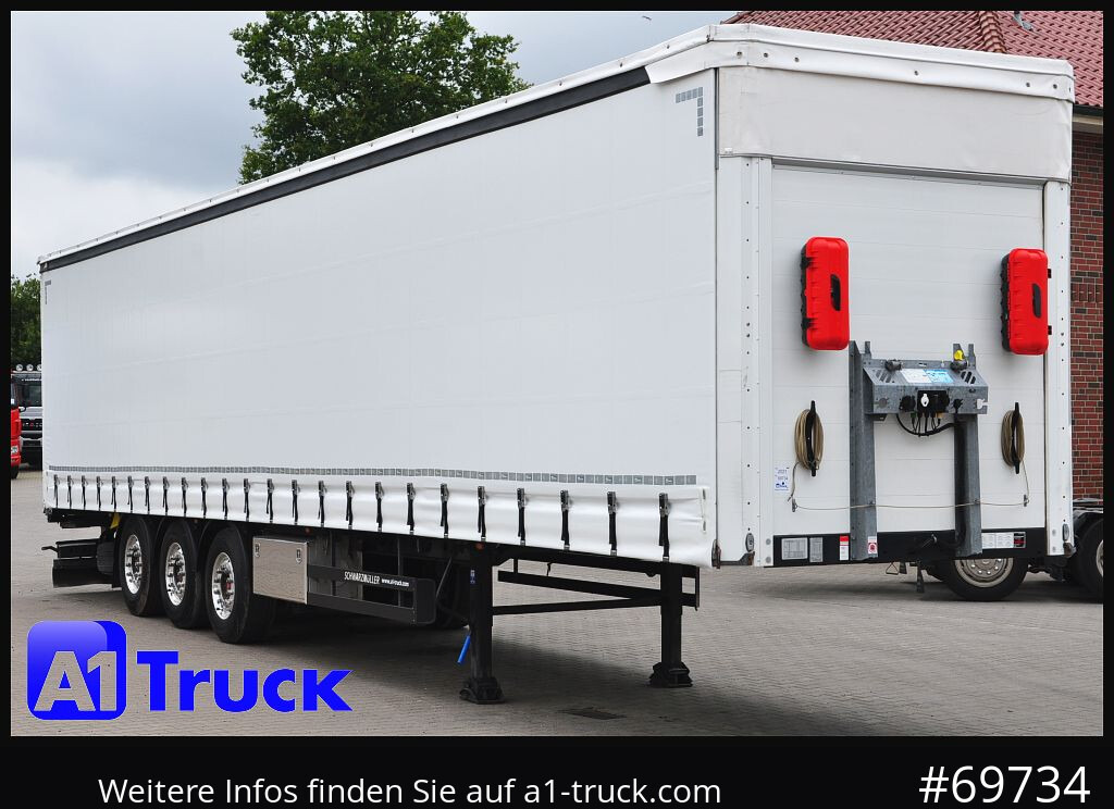 SCHWARZMUELLER Lenkachse Alu, Lift, Code XL DC 9.5 5920 Kg, - Curtainsider semi-trailer: picture 1 SCHWARZMUELLER Lenkachse Alu, Lift, Code XL DC 9.5 5920 Kg, - Curtainsider semi-trailer: picture 1